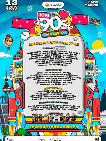 Love The 90’s Madrid 2026: el viaje definitivo a la década que marcó una generación ya tiene fecha