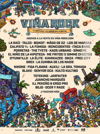 Viña Rock anuncia el primer avance de su cartel para la edición 2025