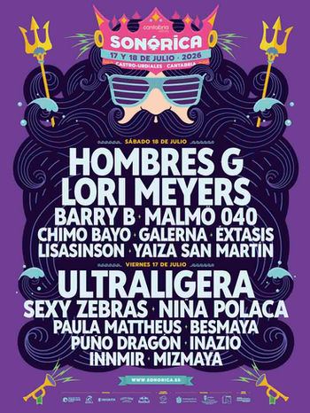 Sonórica anuncia su cartel por días