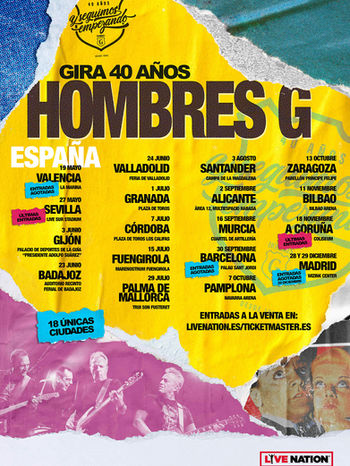 ¡Gira 40 Años Hombres G!