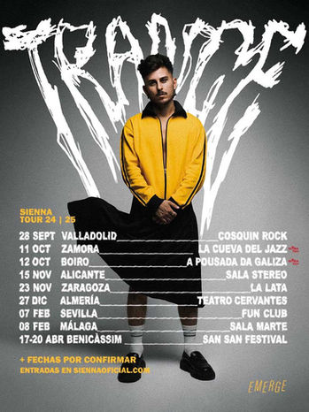  Sienna anuncia nuevas fechas de "Trance Tour 2024" 