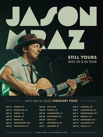 Jason Mraz vuelve a España con su tour 'Still Yours'