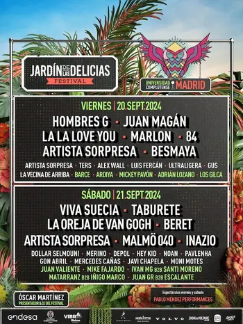 El festival Jardín de las Delicias regresa a la capital el próximo 20 y 21 de septiembre