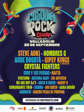 ‘Cosquín Rock España’ anuncia su cartel para el 28 de septiembre en Valladolid