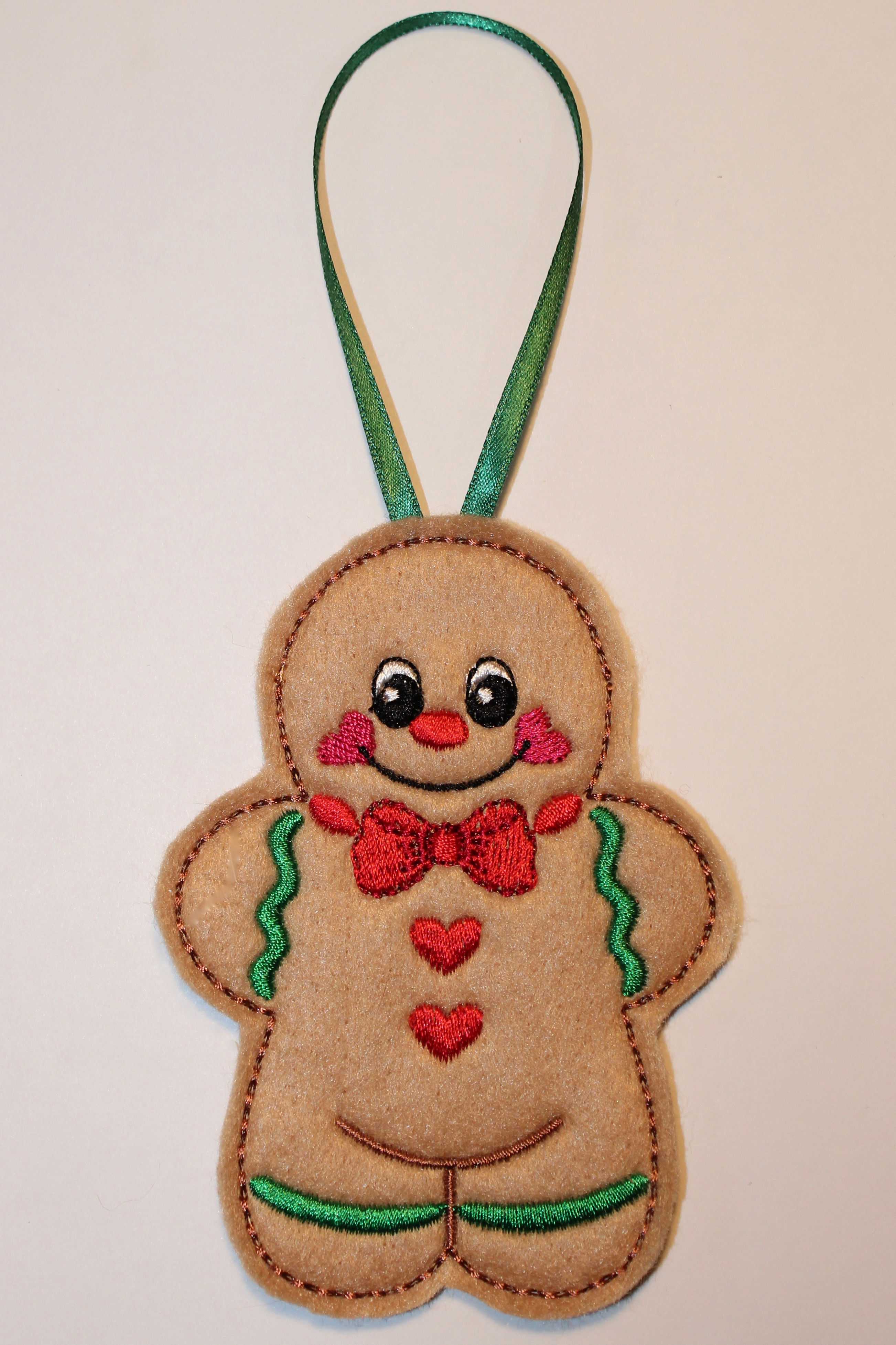 Gingerbread man with bowtie