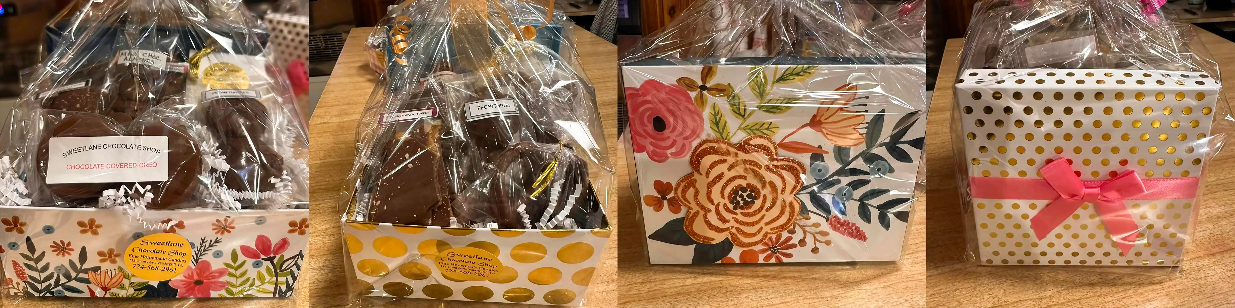 Pictures of premade gift baskets from sweetlane