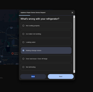 Appliance Repair Service Service Request - What's wrong with your refrigerator?