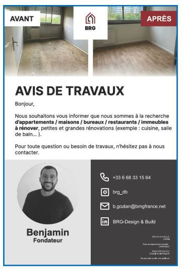 Avis de Travaux - Benjamin.