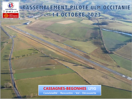RASSEMBLEMENT PILOTE ULM OCCITANIE 14 OCTOBRE 2023