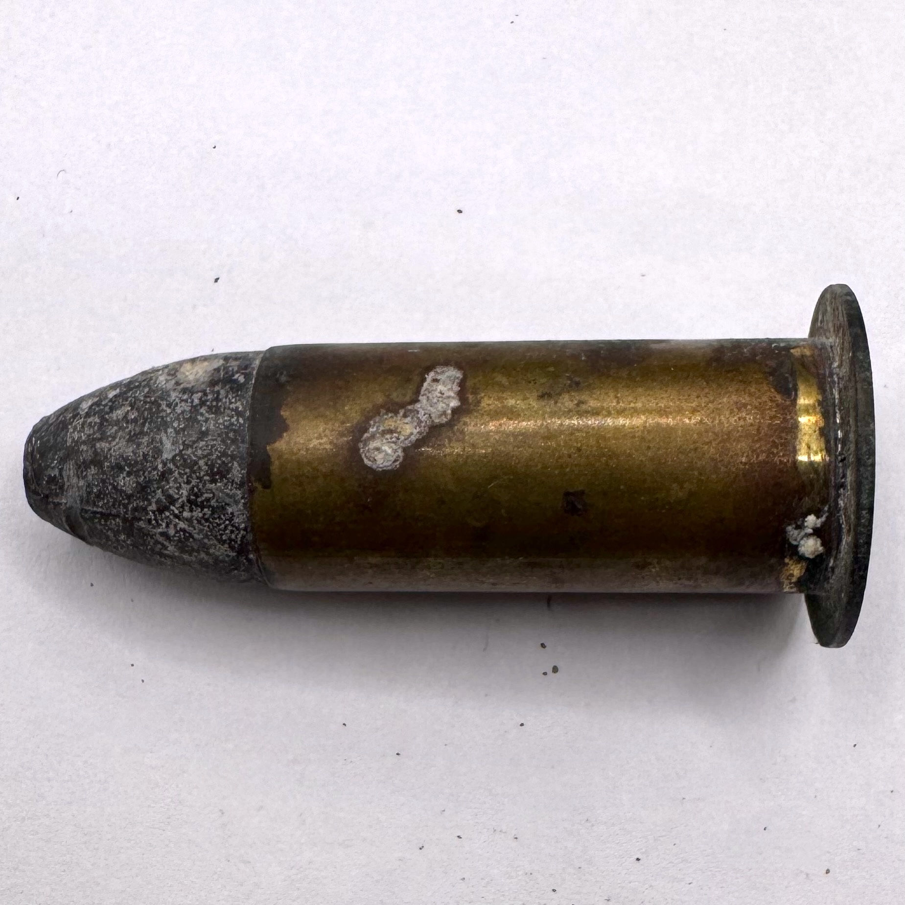 Civil War .58 Cal Bullet in Brass Casing