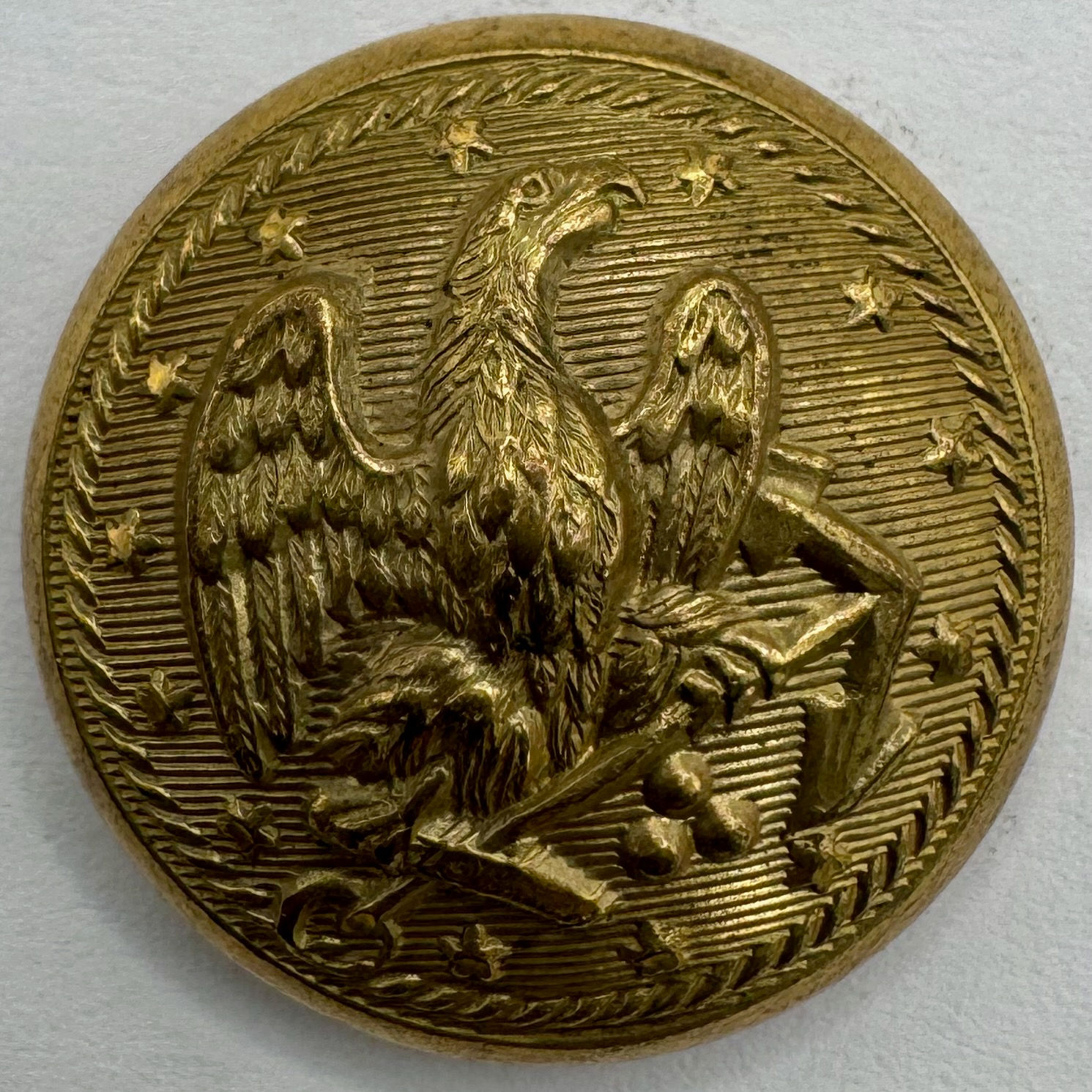 NA 112 | Navy Coat Button, Mintzer Backmark