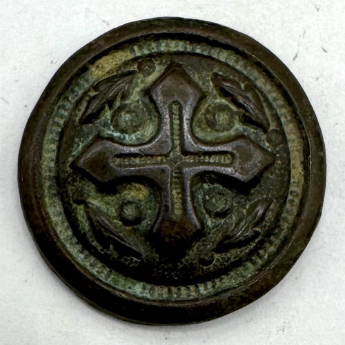 Top Cross Button n/a | 2pc Cross Button | CivilWarButtons.com