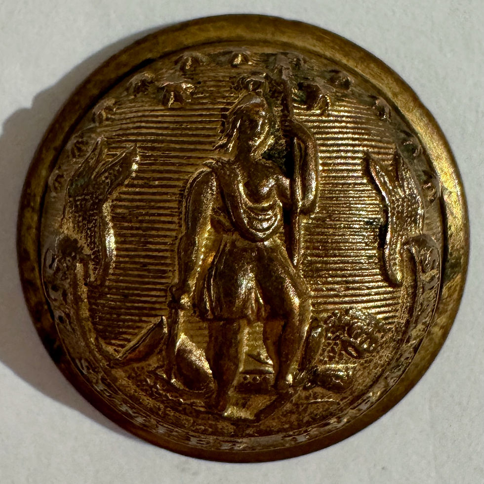 VA 20A | Virginia State Seal Coat Button, Mitchel & Tyler/Richmond VA b/m