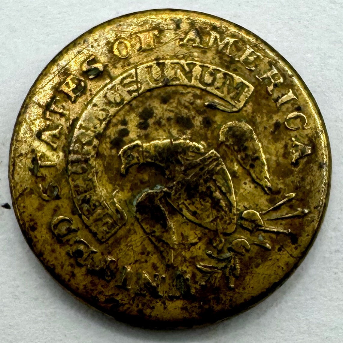 UU 132 | E Pluribus Unum Eagle Button