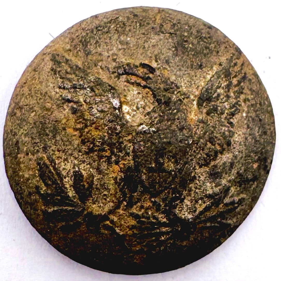 GI 74 | Pewter Infantry 1pc Low Convex Coat Button