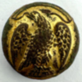 NYunl | Dug New York Militia Kepi Button; rare