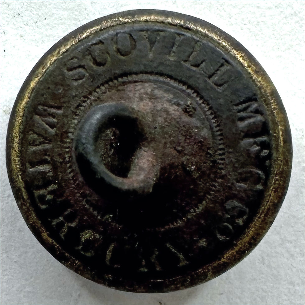 Thumbnail: CV 1Bv | Cavalry Officer Cuff Button, dug w/good gilt