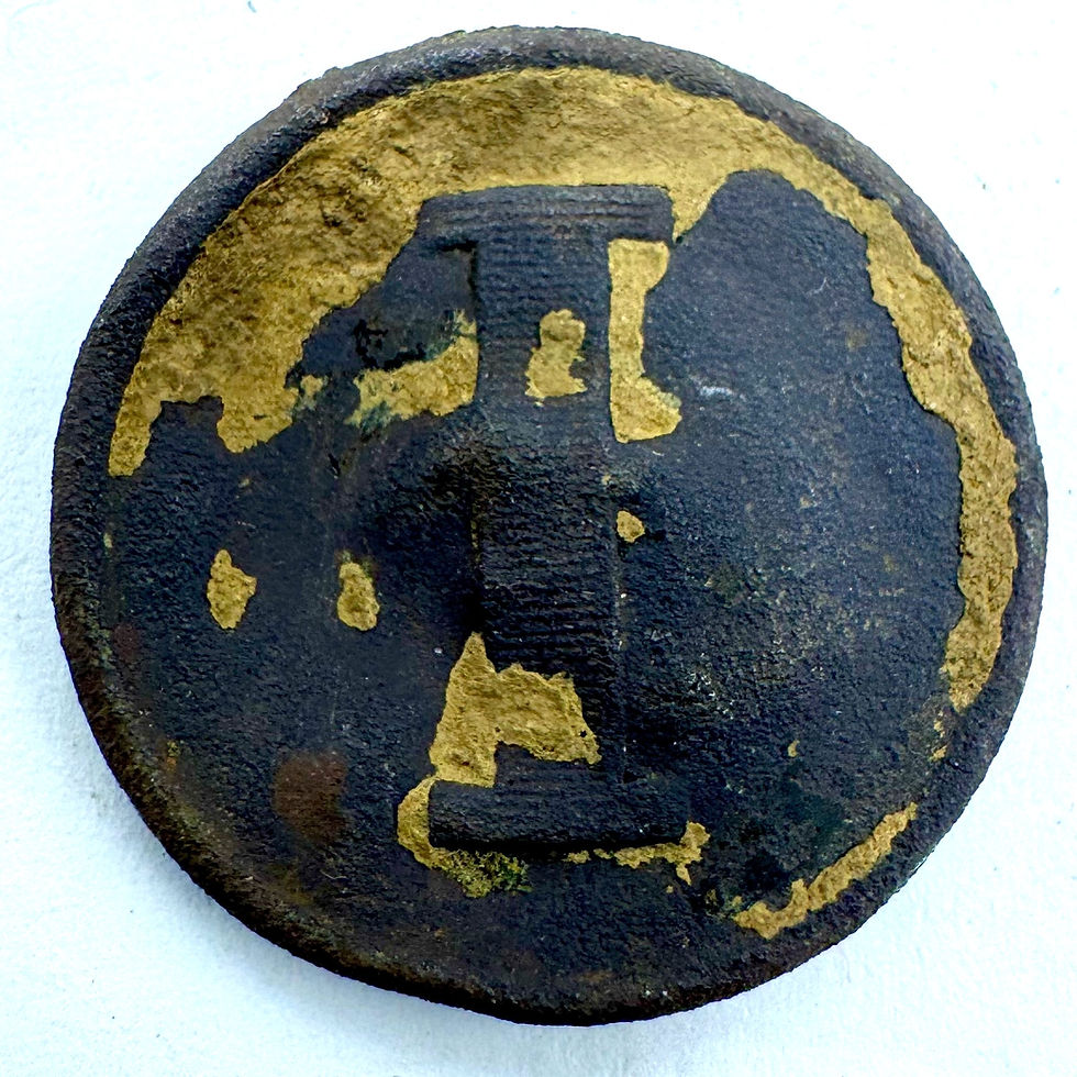 Thumbnail: CS 172 | Confederate Infantry Lined "I" Coat Button