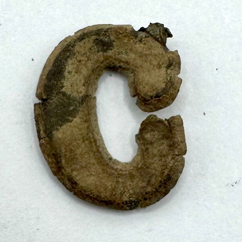 Civil War Unit Designation or Company C Insignia