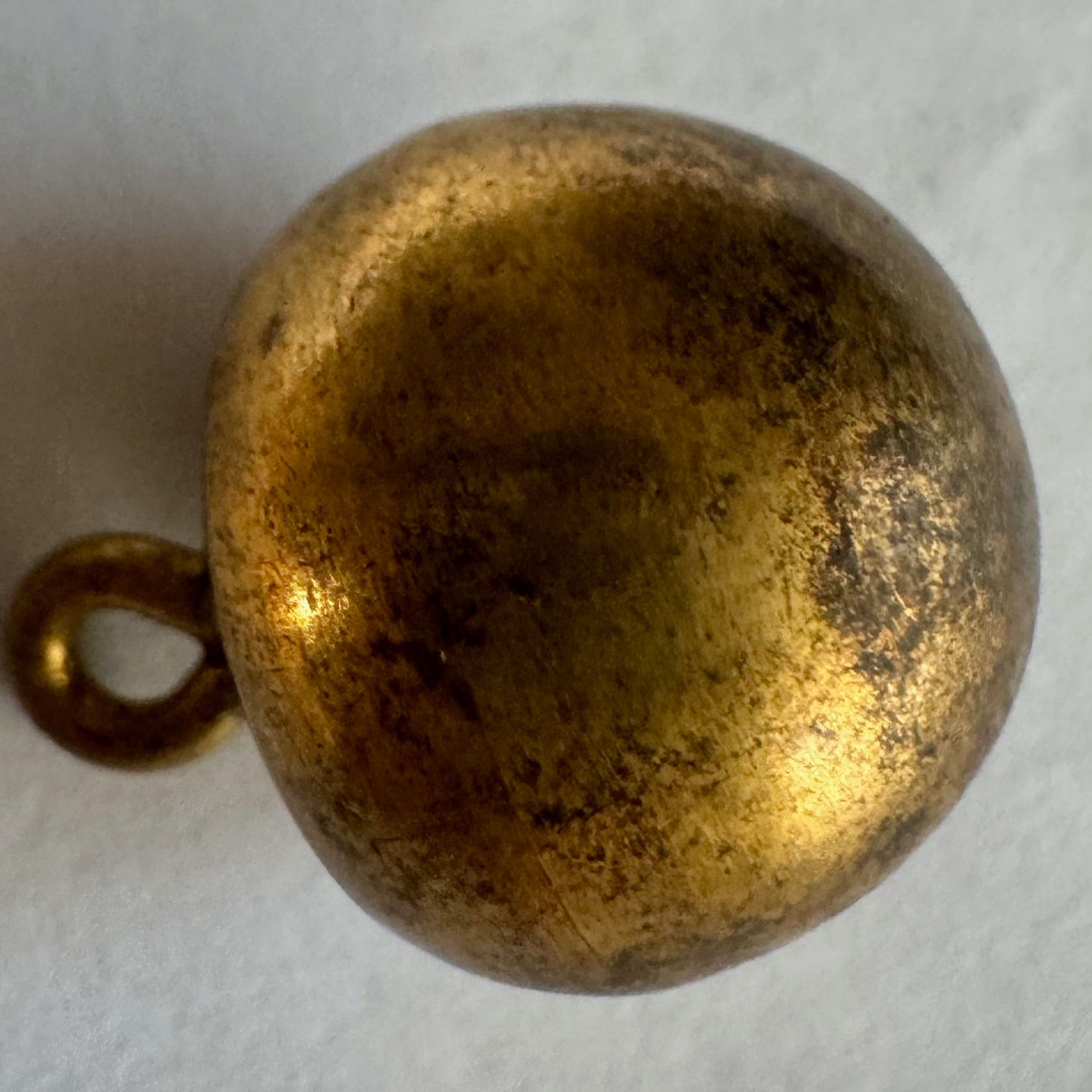 SU 1 | Antique 2pc Gold Gilt Ball Button