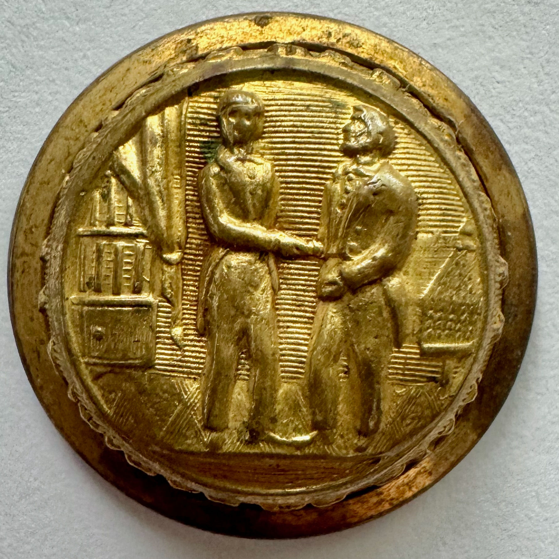 KY1 | Post Civil War Kentucky Coat Button