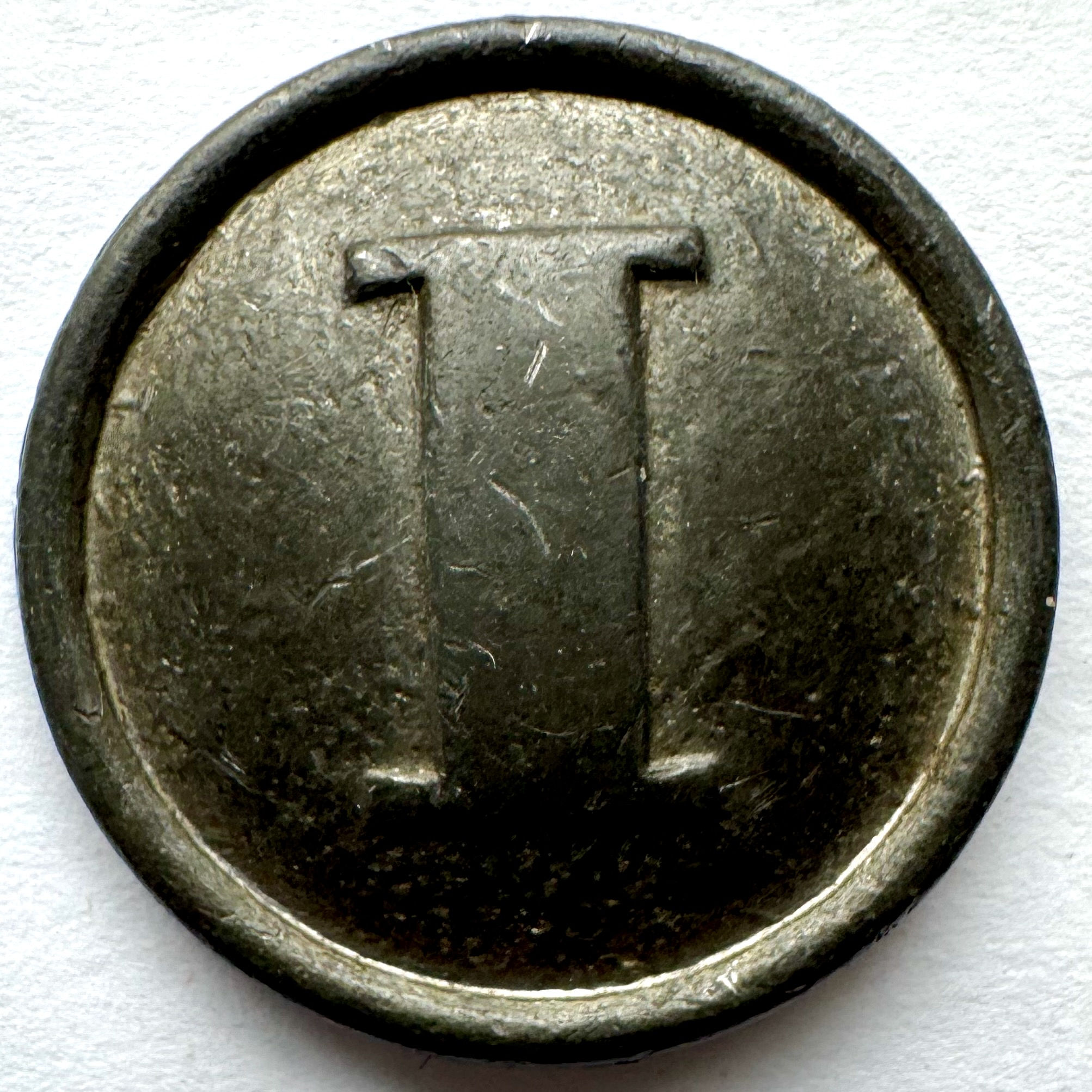 CS 185A | Confederate Cast Infantry Coat Button