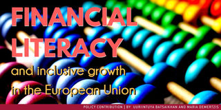 Financial literacy and
inclusive growth in the
European Union