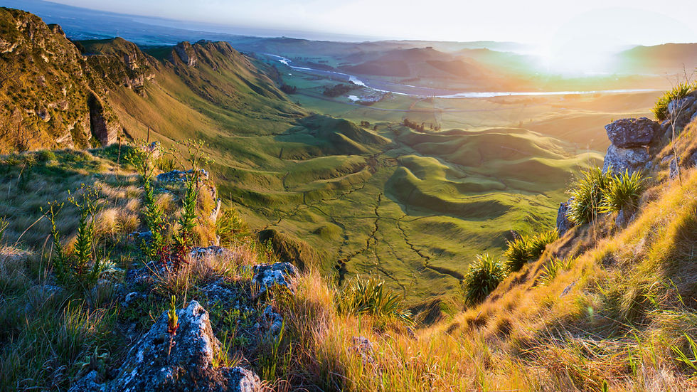 coucher de soleil sur la sainte victoire
