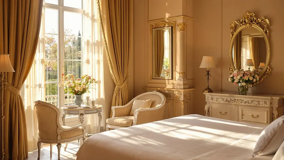 Chambre de la villa Gallici