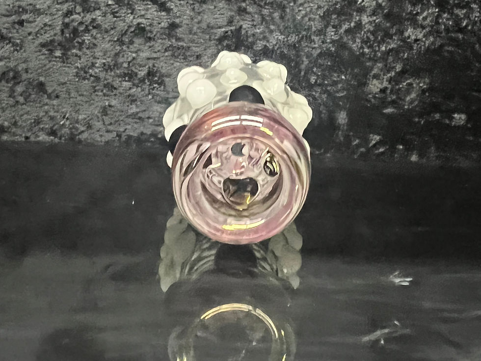 Thumbnail: White/black dotted chillum
