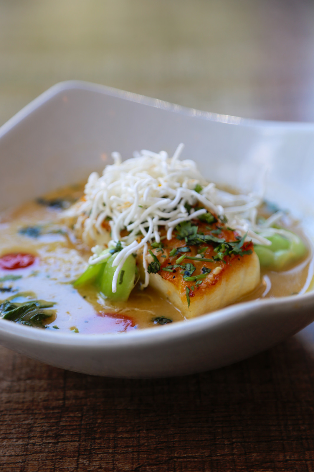 Sea Bass With Rice Noodles