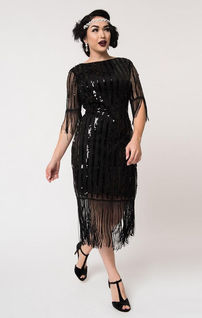 1920's flapper marcy black sleeved sleeve sexy cute halloween costume