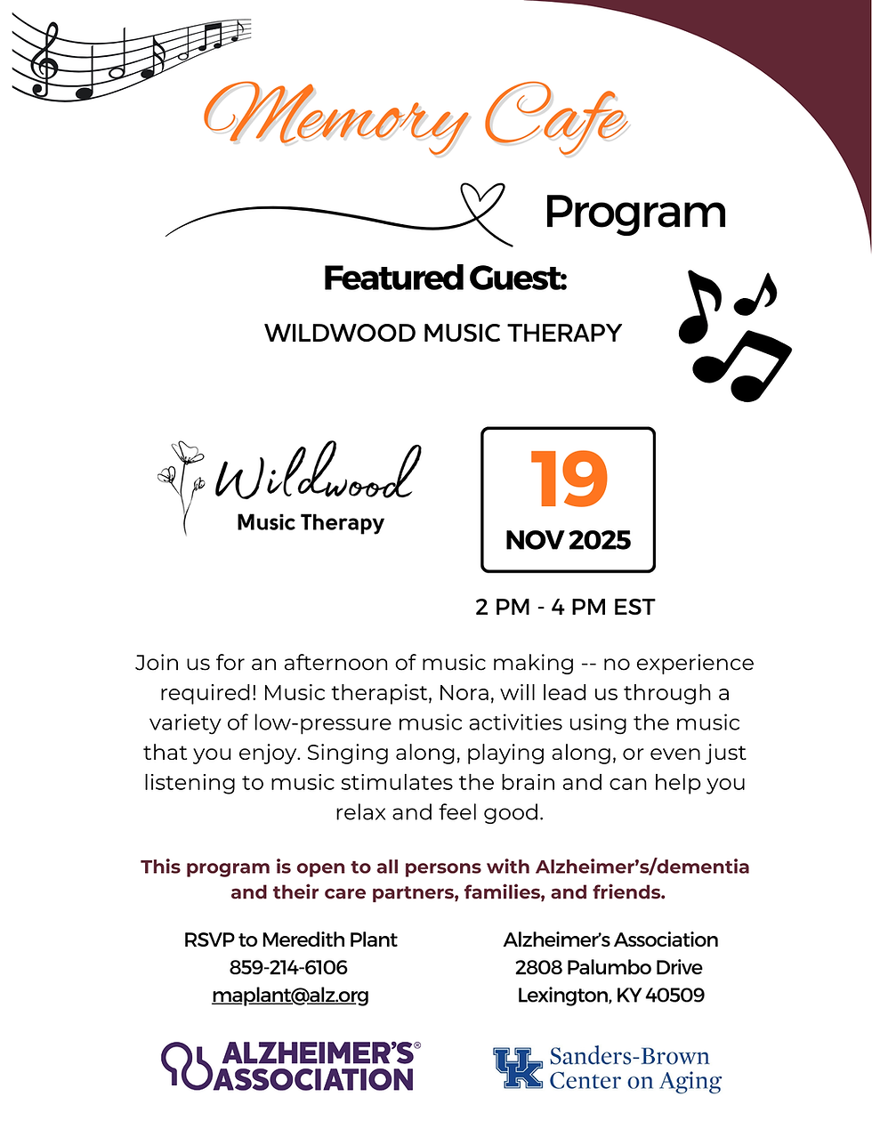 Memory Cafe - November 19 