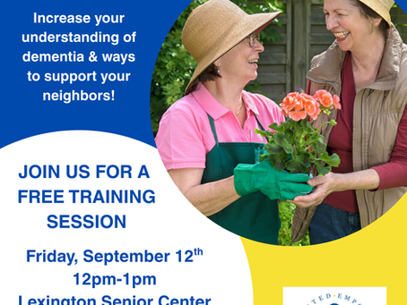 Dementia Friendly Neighbor Training