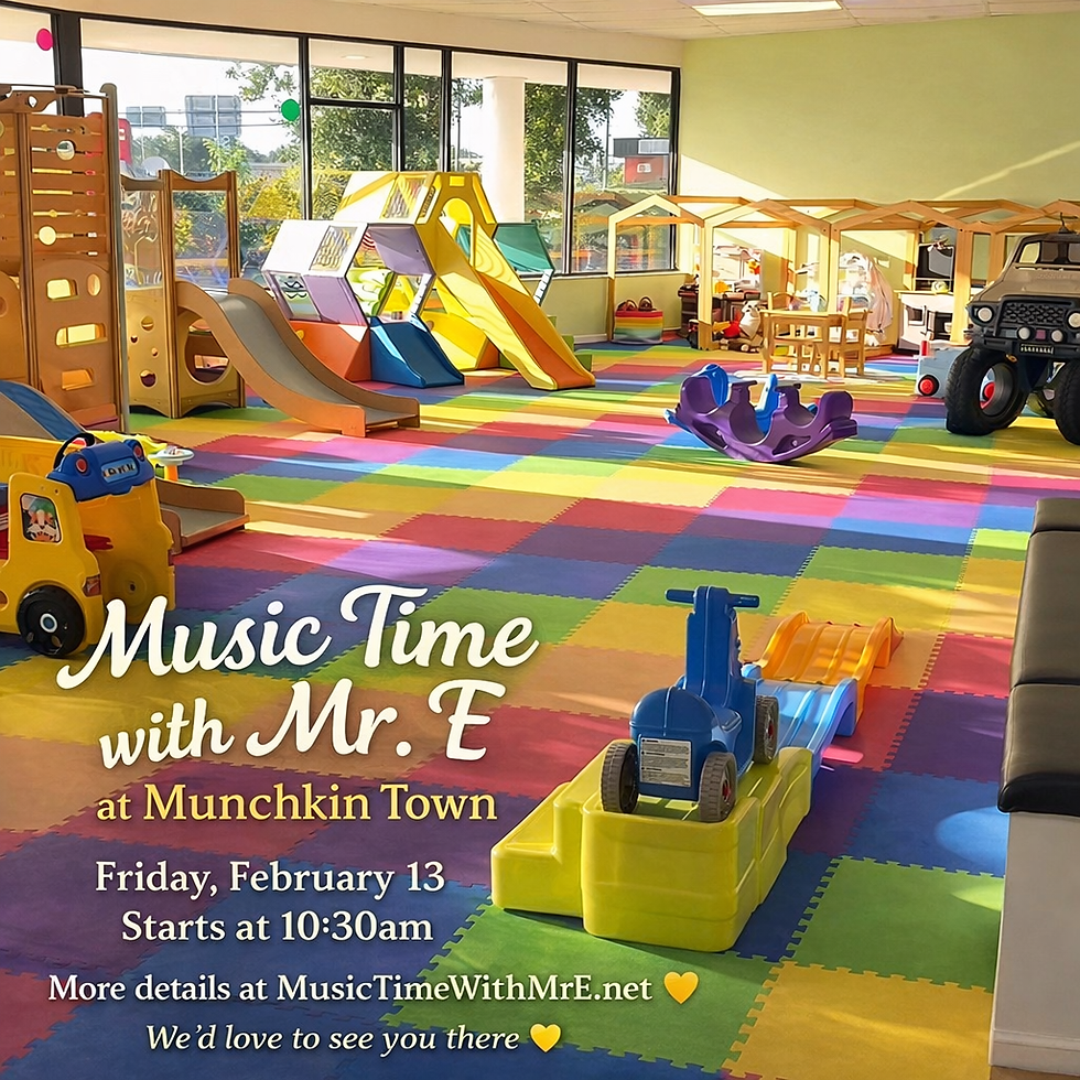 Music Time with Mr. E at Munchkin Town