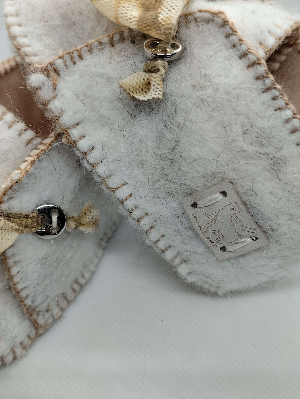 Miniatura: Scarpine Baby in feltro di alpaca - 0/3 mesi 
