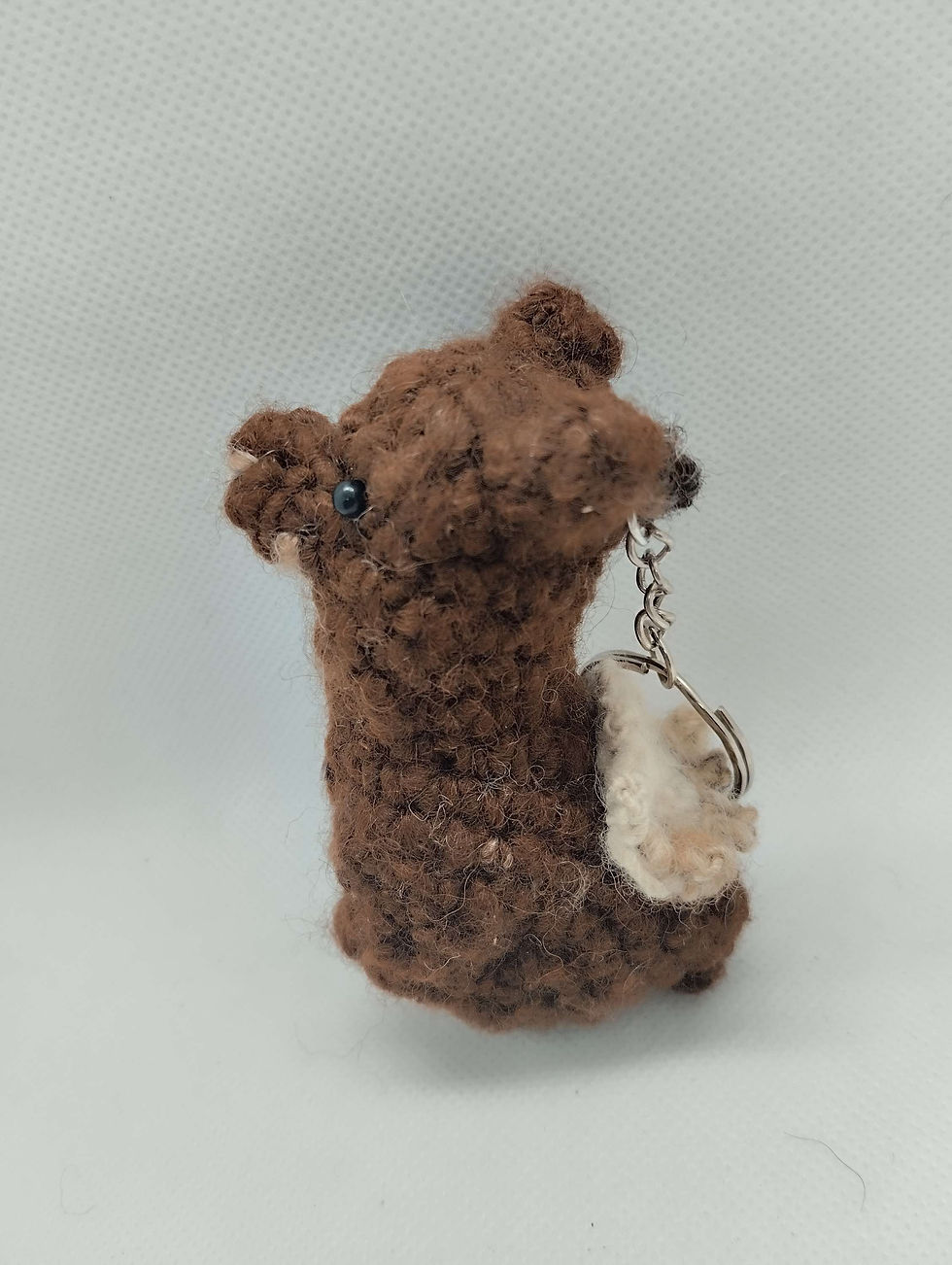Miniatura: Portachiavi all'uncinetto in fibra di alpaca - Alpaca Gaudenzio