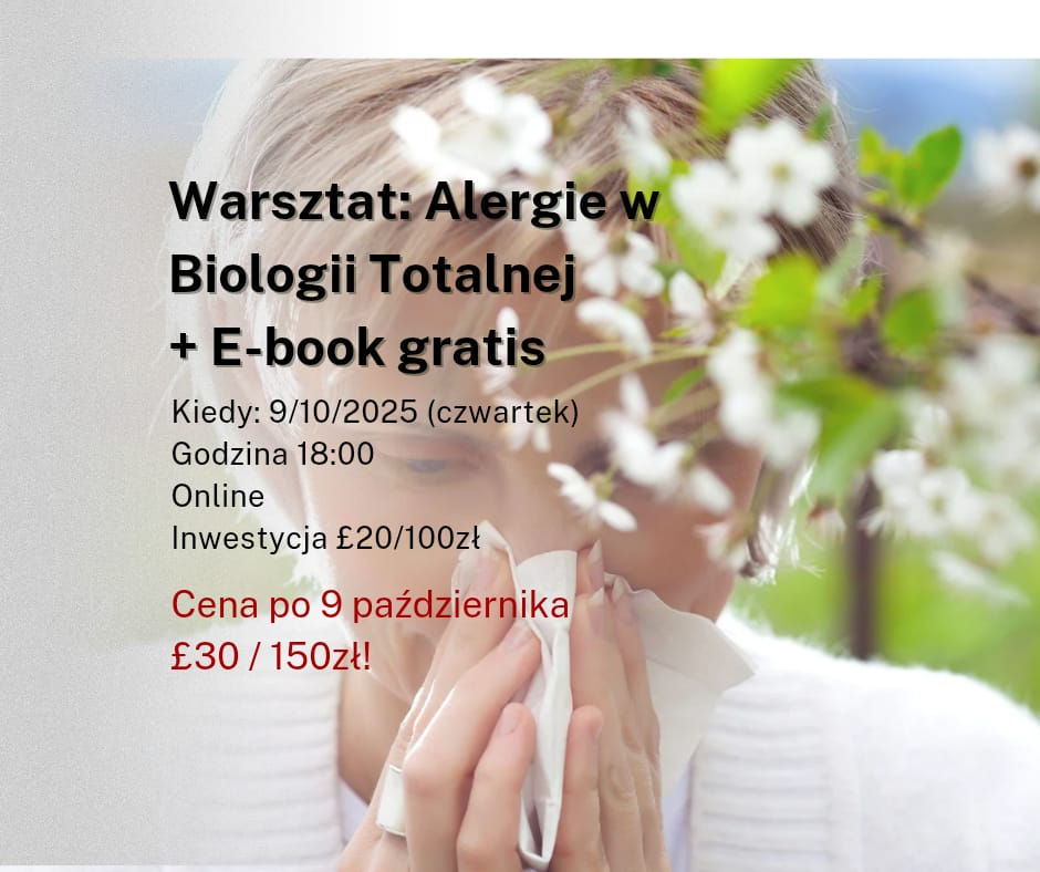 🌿 Warsztat Online: Alergie w Totalnej Biologii + Ebook