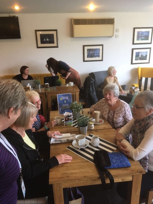 The Chatter & Natter table at Start Point, Woodley, Stockport