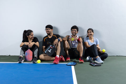 Players playing at Swysh Pickleball Bangalore