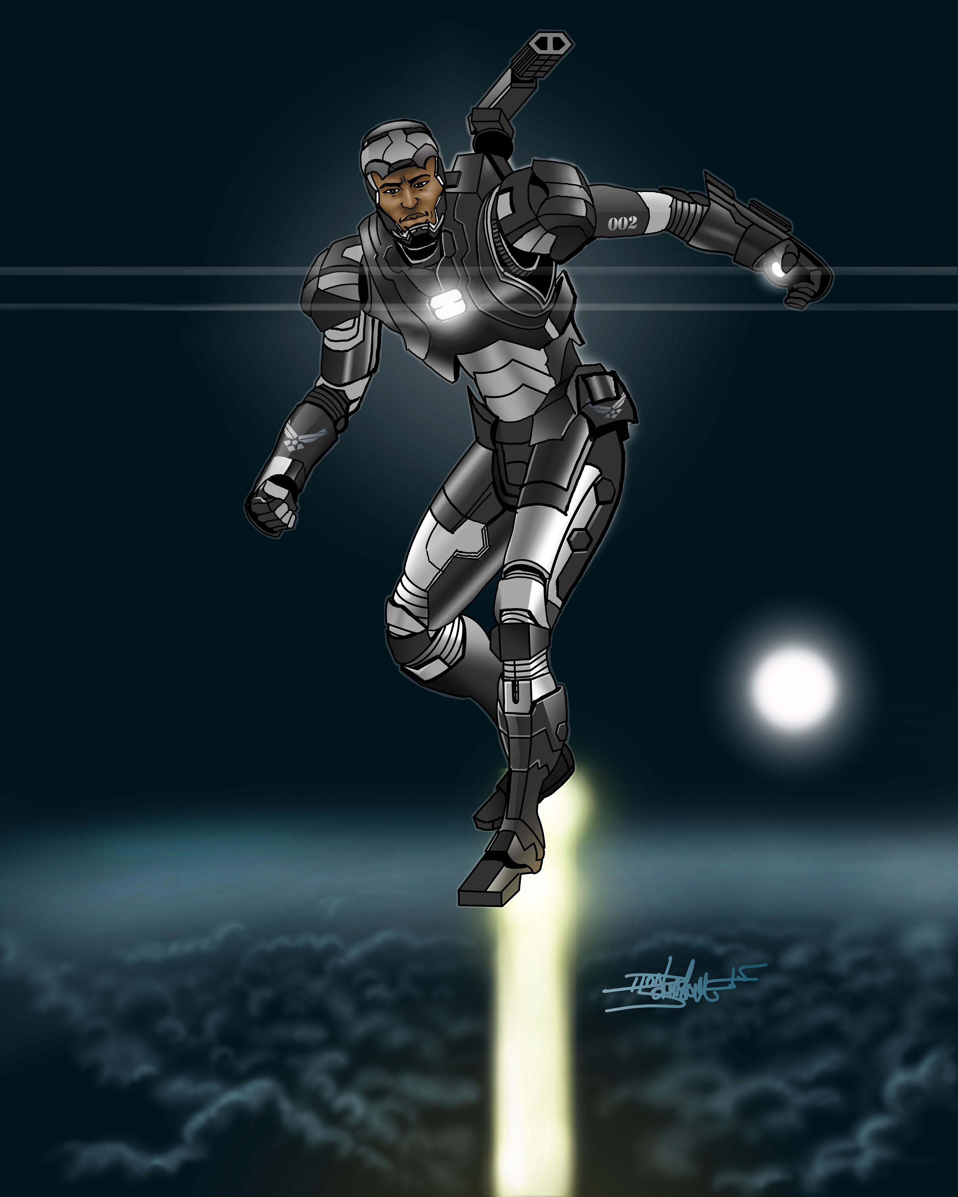 WAR MACHINE (DIGITAL PORTRAIT)