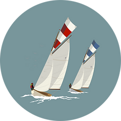 Wooden sail boats