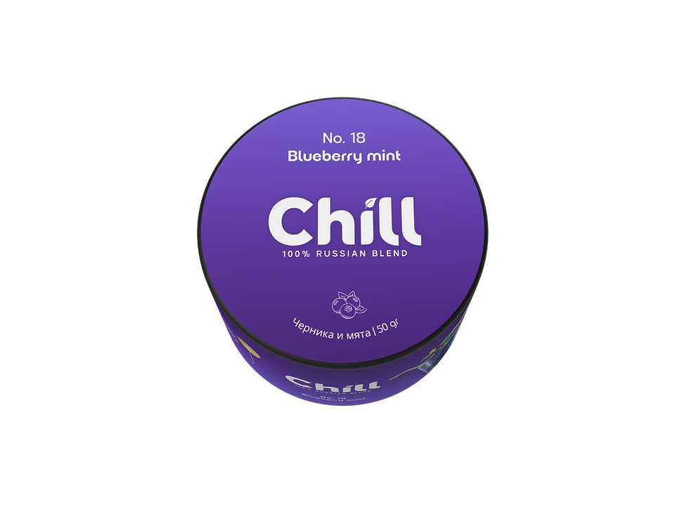 תמונה ממוזערת: CHILL NO. 18 Blueberry mint 50 gr - צ'יל אוכמניות נענע