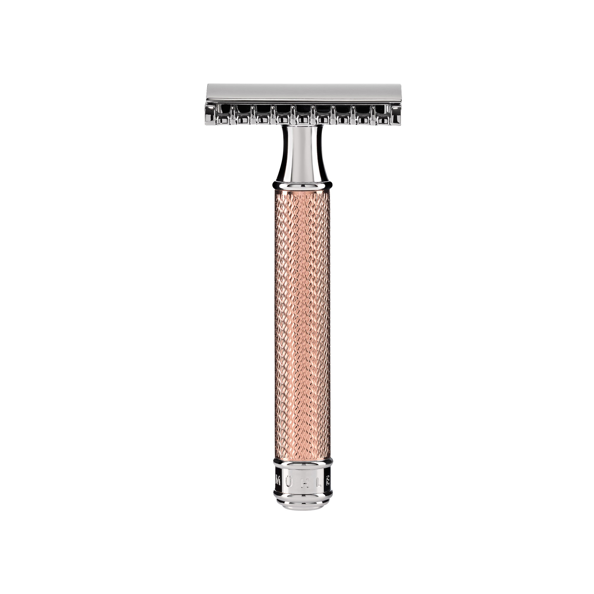 MÜHLE- TRADITIONAL Safety Razor R41 ROSEGOLD סכין גילוח בטיחותית מסרק פתוח מיולה
