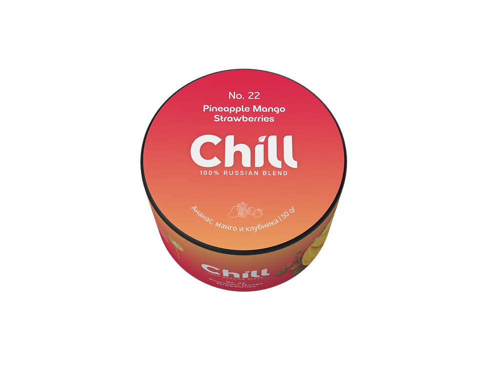 תמונה ממוזערת: CHILL NO. 22 Pineapple Mango & Strawberries 50 gr - צ'יל אננס תות ומנגו