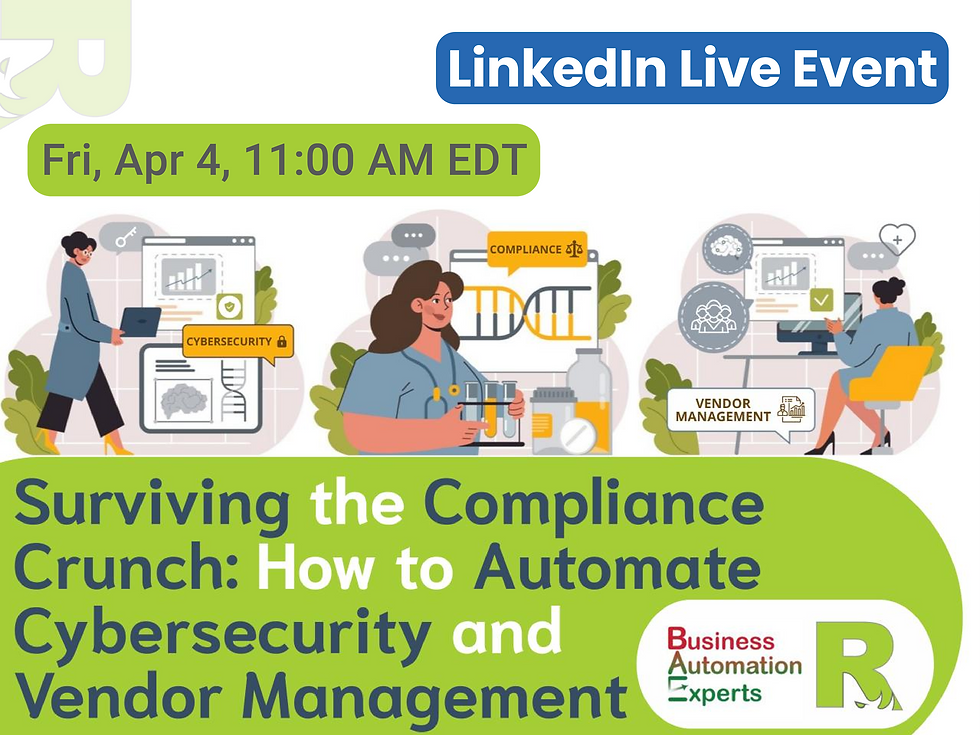 VIDEO - Surviving the Compliance Crunch: How to Automate Cybersecurity and Vendor Management