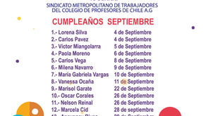 CUMPLEAÑOS DEL MES DE SEPTIEMBRE