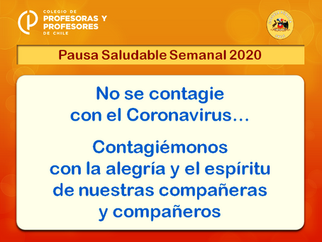 PAUSA SALUDABLE SEMANAL 2020