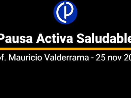 PAUSA ACTIVA SALUDABLE - 25 de noviembre
