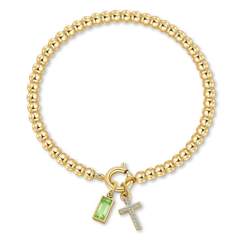 Thumbnail: Geometric Birthstone Elastic Bracelet